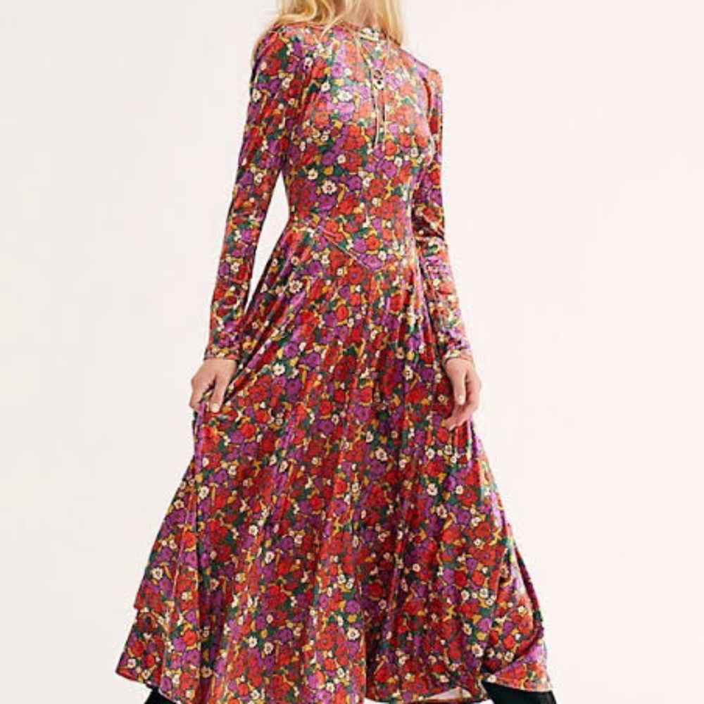 Free People Heartland Midi Dress